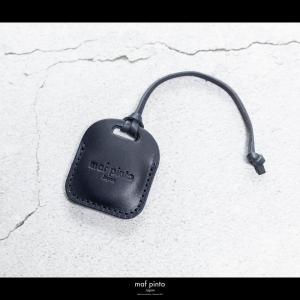 maf pinto (マフ ピント) air tag ケース カバー スクエア 保護 ネイビー レザー 本革 日本製