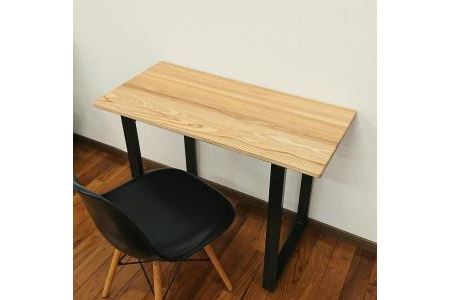 テーブル 机 デスク 木製 アッシュ アイアン ダイニング 書斎 オフィス リビング 鉄 無垢材 大川家具
