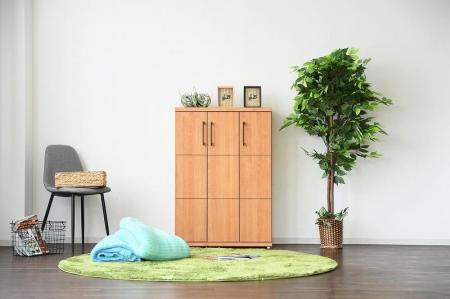 家具 靴 収納 玄関収納 幅80cm シューズボックス ラック 高さ 低め ロータイプ[ナチュラル]