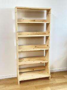 北欧パイン無垢 本棚(B6サイズ)横幅31〜40cm