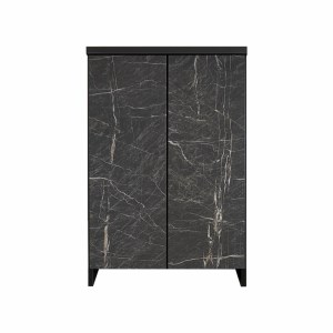 下駄箱 収納 シューズボックス 幅60cm 奥行35cm 高さ93cm 靴箱 オリオン 60cm幅 ロータイプ(ブラック)