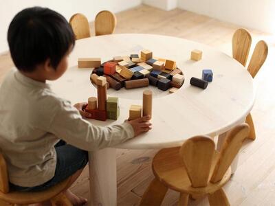 ピッコロ ジョカーレサークルテーブル119ハイ：キッズレッド