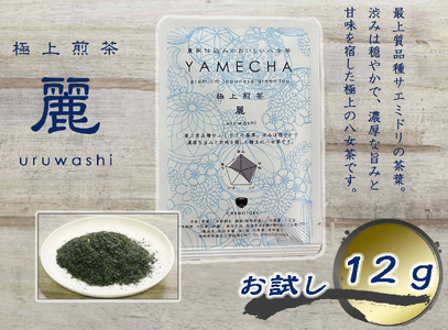 [八女茶]お試し 極上煎茶 麗 12g