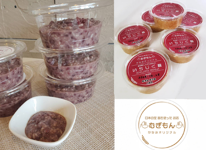 麹のお店 むぎもん いちじく麹と発酵あんこのセット(いちじく麹:2個、発酵あんこ:3個)