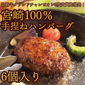 宮崎牛100%手捏ねハンバーグ 〜宮崎牛グランドチャンピオン5度受賞農場発!