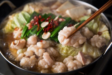 [海千]博多もつ鍋食べ比べ1人前セット(醤油・味噌)