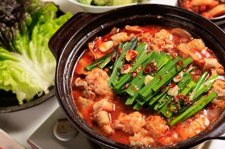 韓国風モツ鍋とキムチのセット