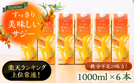 [3か月分を一回で配送]家族みんなでおいしく飲める!すっきり美味しいサジー(6本)[豊前市][ハウスボトラーズ] [VAX046] 