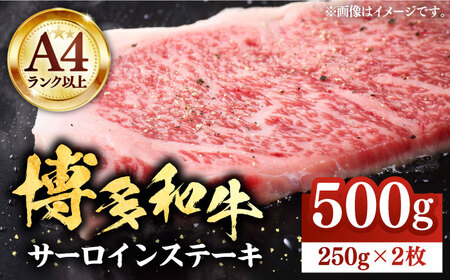 博多和牛サーロインステーキセット 500g(250g×2枚)[株式会社Meat Plus][豊前市]肉 ステーキ サーロイン 