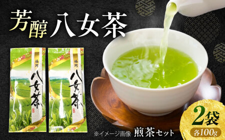 八女茶 煎茶セット 100g×2袋 [豊前市][株式会社木村食品(千代海苔株式会社)]