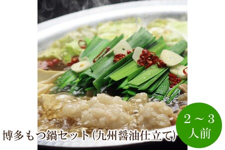 博多もつ鍋セット(九州醤油仕立て)2〜3人前[059-0048]