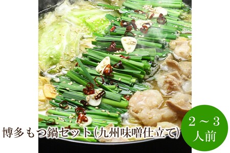 博多もつ鍋セット(九州味噌仕立て)2〜3人前[059-0049]