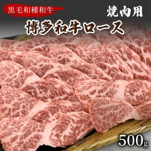 [数量限定]博多和牛ロース焼肉用(500g)[009-0011]