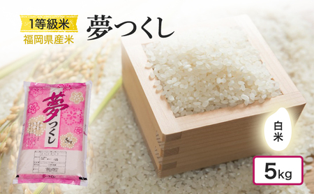 1等級米 米 1粒からこだわる 福岡県産米 夢つくし(白米)5kg お米 コメ 令和7年度産