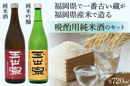 [福岡県で一番古い蔵] 「玉出泉」 純米セット [大賀酒造 福岡県 筑紫野市 21761171]