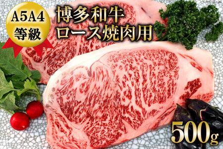 [数量限定]博多和牛 ロース 焼肉用 500g / 筑前屋 / 福岡県 筑紫野市 