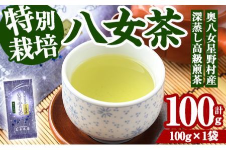 奥八女星野村 深蒸し高級煎茶(計100g) 八女茶 緑茶 せん茶 おちゃ お茶 やめ 深蒸し茶 常温 常温保存[ksg1344][おどろきっちん]