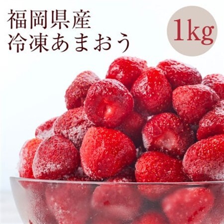 [2週間毎定期便][濃厚な味わい!]冷凍いちご「博多あまおう」1kg全4回[配送不可地域:離島]