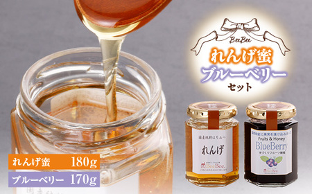 れんげ蜜・ブルーベリーセット_調味料 はちみつ  ハチミツ 蜂蜜  果物・フルーツ ブルーベリー  _【1026527】