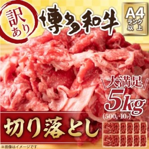 訳アリ![A4〜A5]博多和牛切り落とし 5kg(500g×10パック)_肉 黒毛和牛 牛肉 _[配送不可地域:離島]
