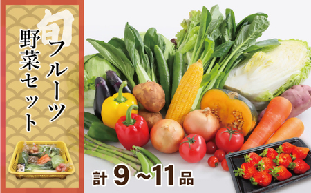 むなかた旬のお任せ セット(野菜・フルーツ)9〜11品[JAほたるの里]