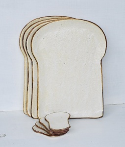 食パンの皿 ラージサイズ 4枚セット+箸置き4個セット[716]