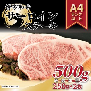 博多和牛 サーロインステーキ セット 500g(250g×2枚) 肉 牛肉 福岡 太宰府