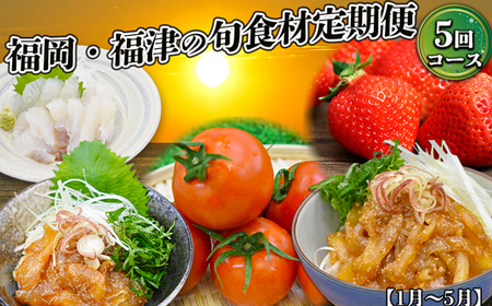 [5回届く!]福岡・福津の旬食材定期便★福津市自慢の旬食材を5回お届け![G7060]