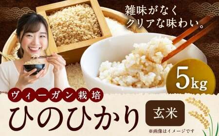 自然栽培 ひのひかり 玄米 5kg [2025年10月下旬より発送予定] 米 お米 ご飯 うきは市