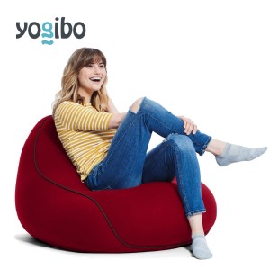 M343-3 ビーズクッション Yogibo Lounger(ヨギボー ラウンジャー)ワインレッド