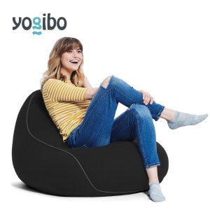 M344-3 ビーズクッション Yogibo Lounger(ヨギボー ラウンジャー)ブラック