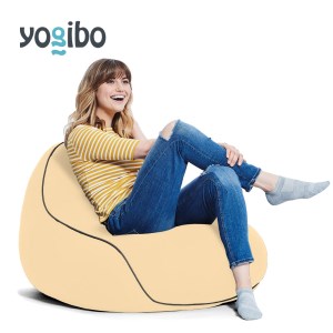 M349-3 ビーズクッション Yogibo Lounger(ヨギボー ラウンジャー)クリームホワイト