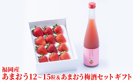 いちご あまおう ギフト&あまおう梅酒 あまおうはじめました。 500ml×1本セット 配送不可 離島