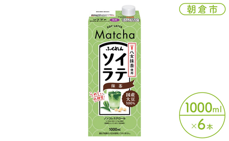 豆乳 飲料 国産 大豆 ソイラテ 抹茶 1000ml×6本入り ドリンク