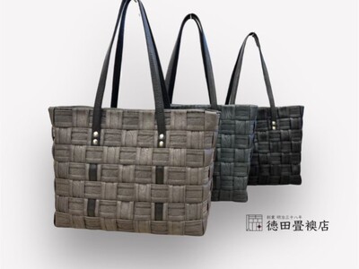 かばん おしゃれ 畳縁手編みバック ファッション トートバッグ ファッション小物 高級畳縁 軽い オシャレ お出かけ 普段使い  ブラック