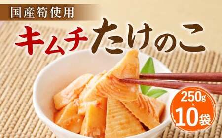 B24 キムチ たけのこ(国産筍使用)250g×10袋 筍 竹の子
