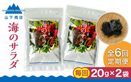 【全6回定期便】糸島の乾物 海藻 いとしま 海のサラダ 2袋 糸島市 / 山下商店【いとしまごころ】 [ANA031] 海藻 海藻 海藻 海藻 海藻 海藻 海藻 