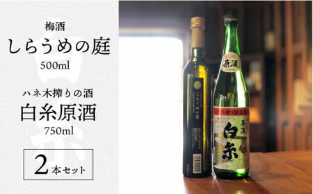 糸島 を 味わう セット ! ハネ木 搾り の 酒 と 梅酒 の セット しらうめ「 香 」 [糸島][白糸酒造][AVA003] 日本酒お中元・お歳暮・のし対応可能、特別な贈りものにどうぞ