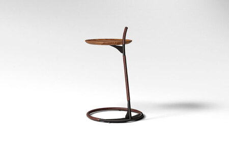 【Ritzwell】GQ SIDE TABLE フレーム革巻きタイプ サイドテーブル 机 家具 [AYG063]