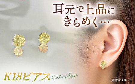 K18 まる ピアス ダイヤタガネ 糸島市 / Chloroplast / クロロプラスト ジュエリー