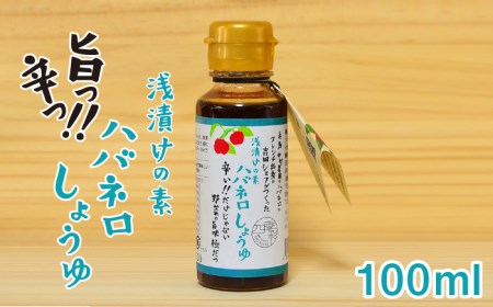 浅漬けの素 ハバネロしょうゆ 100ml[糸島][シェフのごはんやさん四季彩][いとしまごころ][ACC012] 醤油 タレ 漬けたれ 浅漬け 漬物 漬け物 調味料 ハバネロ 辛い 醤油