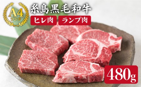 (まるごと糸島) A4ランク糸島黒毛和牛柔らかステーキ肉セット(ヒレ肉/ランプ肉)6枚入り《糸島》【糸島ミートデリ工房】[ACA009] ステーキ ヒレ ヒレ肉 フィレ ヘレ 牛肉 赤身 黒毛和牛 和牛 ステーキ肉 ステーキ牛肉 肉 牛 ヒレステーキ ヒレ肉ステーキ フィレステーキ フィレ肉ステーキ ステーキ用 ランプ肉ステーキ ランプステーキ ランプ肉 ランプ 牛肉希少部位 希少部位ステーキ 厚切りステーキ 極厚ステーキ 柔らかいステーキ 高級ステーキ 牛肉ステーキ 牛肉ヒレ 牛肉ヒレ肉 牛肉赤身 牛肉フィレ 牛肉ヘレ 牛肉黒毛和牛 牛肉国産 牛肉#オススメ商品 牛肉ランキング 牛肉上位 牛肉おすすめ 牛肉人気