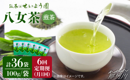 [全6回定期便]八女茶 6袋(600g)セット [お茶の星陽園]那珂川市 定期便 お茶 緑茶 茶葉 [GAD006]91000 91000円