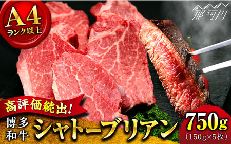 [希少部位!]博多和牛 シャトーブリアン 150g×5枚 (計750g)[肉のくまもと屋]那珂川市 ヒレ ヒレステーキ 牛肉 肉 黒毛和牛 国産 BBQ バーベキュー 赤身 和牛 贈答用 フィレ [GBI053]67000 67000円