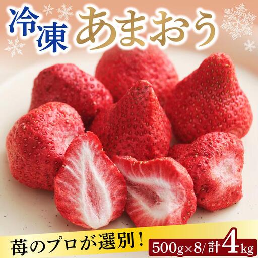 自然環境農法 福岡県産 冷凍あまおう 4kg