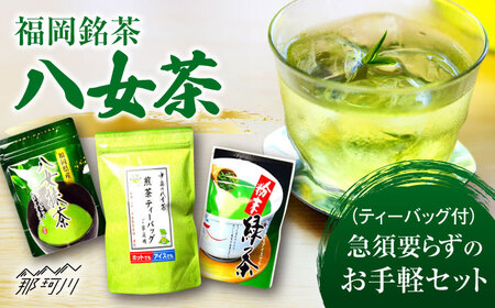 福岡銘茶 八女茶 ティーバッグ付 急須要らずのお手軽セット(便利なチャック付)[株式会社マル五]那珂川市 八女茶 八女茶 八女茶 お茶 八女茶 お茶 八女茶 [GDW031] 12000 12000円