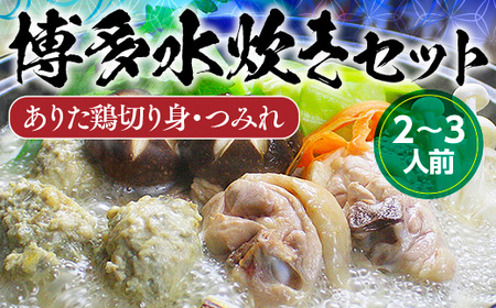 博多水炊き(ありた鶏切り身・つみれ)セット2〜3人前