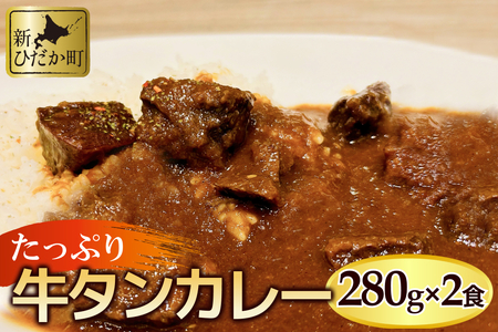 牛タン カレー 2パック セット 牛 牛肉 肉 ビーフ カレーライス 冷凍 北海道 新ひだか町