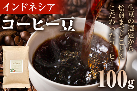 コーヒー豆 インドネシア マンデリン トバコ 100g お試し 自家焙煎 ドリンク 飲料