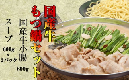 [小林食品]国産牛もつ鍋セット(国産牛小腸600g) KS004-1